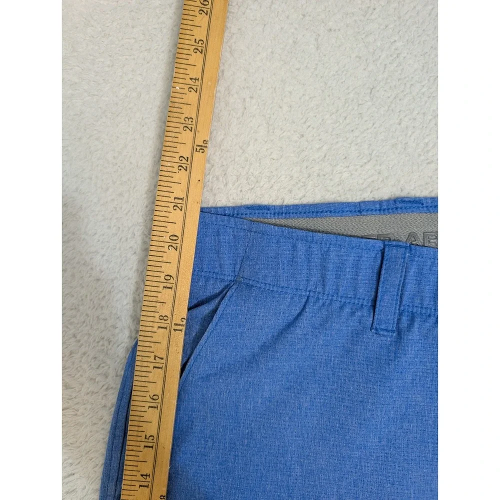 Men's 40x10 Under Armour Match Play Golf Shorts Ultra Blue Grip Waist‎ Stretch